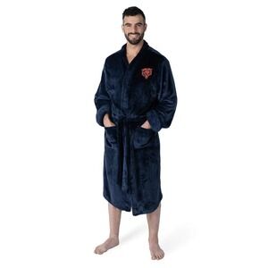NFL Chicago Bears Mens L/XL Silk Touch 26 x 47 Inch  Embroidered Logo robe NWT